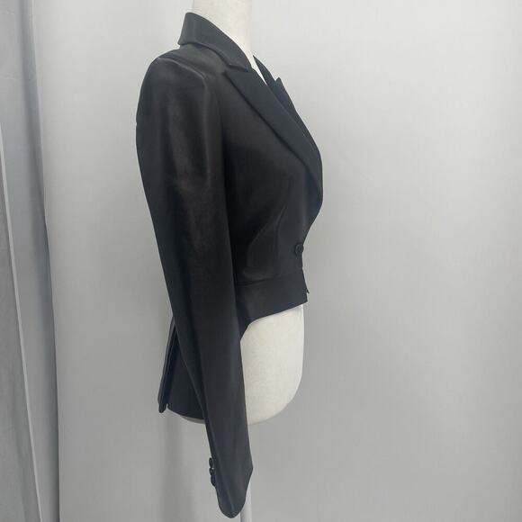 Ralph Lauren Collection Purple Label Black Leather Jacket Tailcoat Tuxedo $3490 - Picture 11 of 16